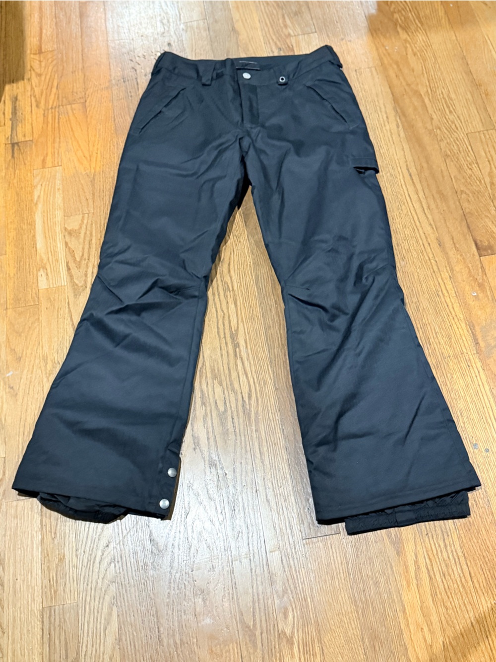 Burton Black Dryride Women Snow Pants with Snap Closures XL